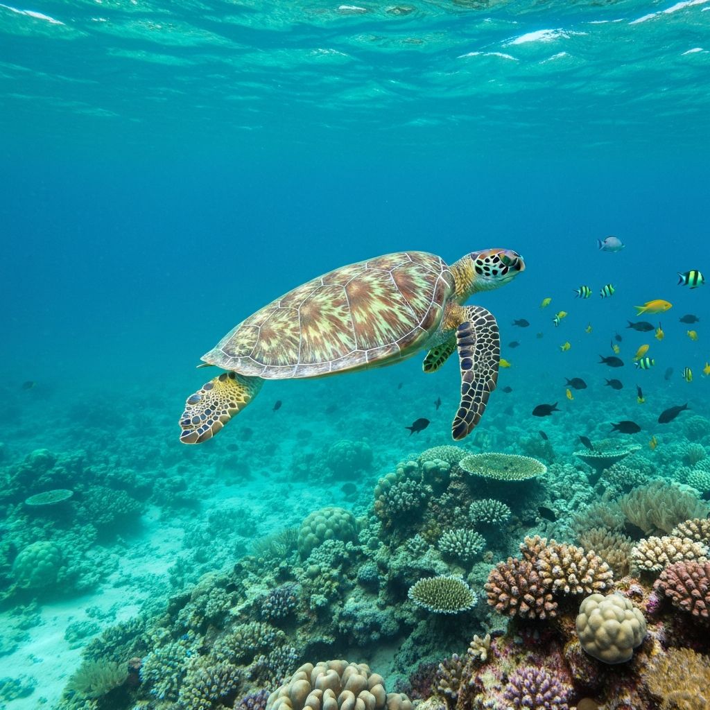 Sea Turtle Swimming